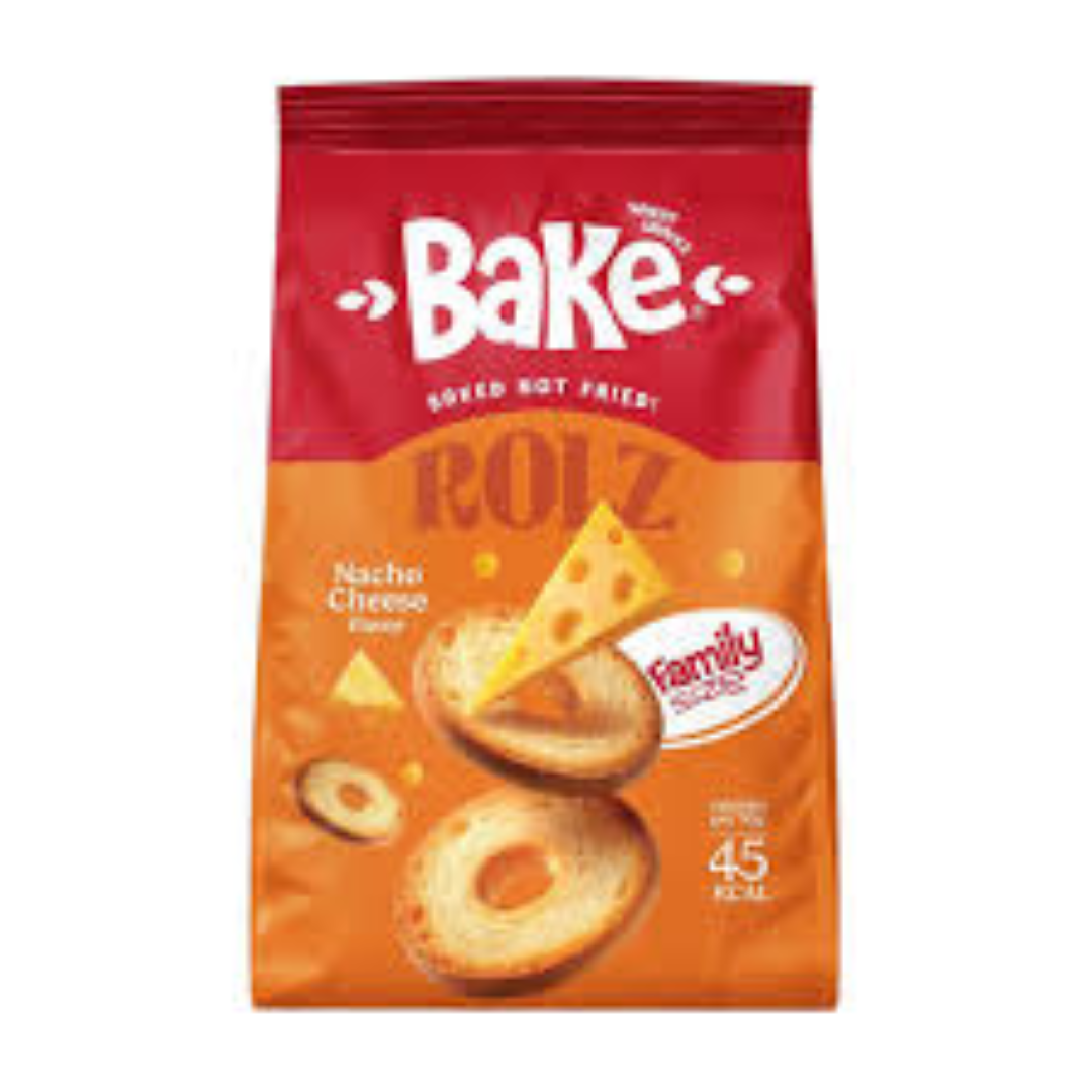 BAKE ROLZ NACHO N CHEESE 90G